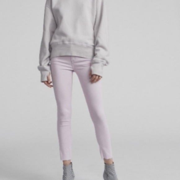 Rag & Bone Lilac High Rise pastel Skinny Jeans - Picture 2 of 14